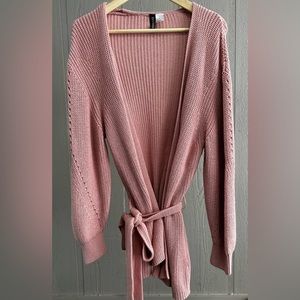 H&M Tunic light Pink Sweater - Size M